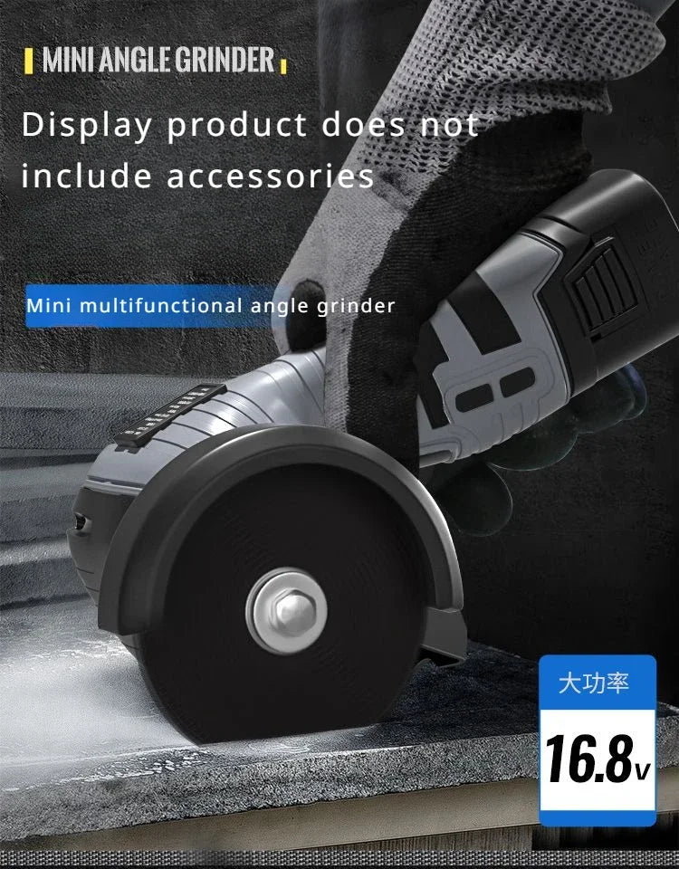 Smerigliatrice angolare elettrica a batteria da 16,8 V Batteria al litio da 9000 giri/min Mini lucidatrice Smerigliatrice diamantata per taglio