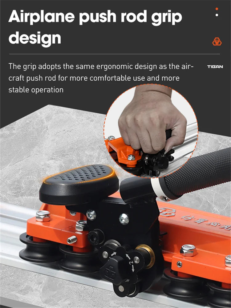 2025 Aggiornamento Nuova tagliatrice manuale per piastrelle Lastra di roccia ad alta precisione Lastra di piastrelle di grandi dimensioni Artefatto da taglio con coltello a spinta