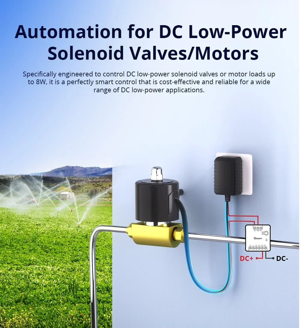 SONOFF MINI-D WiFi Smart Switch Dispositivo di contatto a secco Supporta l'alimentazione CA/CC Funziona con eWeLink Apple Home Alexa Google Home