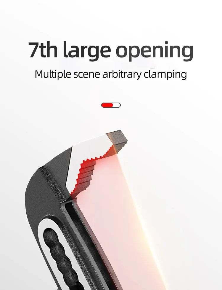 Set di chiavi per tubi per impieghi gravosi pinza per fascette per tubi dell'acqua con apertura regolabile multifunzionale strumento di riparazione manuale per idraulico