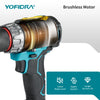 YOFIDRA 700N.M Brushless Trapano a percussione elettrico Cordless Cacciavite Piastre Terreno Lavorazione del legno Strumento elettrico per Makita Batteria Spille