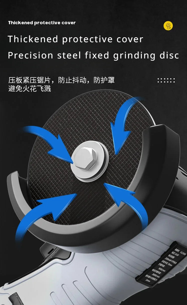 Smerigliatrice angolare elettrica a batteria da 16,8 V Batteria al litio da 9000 giri/min Mini lucidatrice Smerigliatrice diamantata per taglio