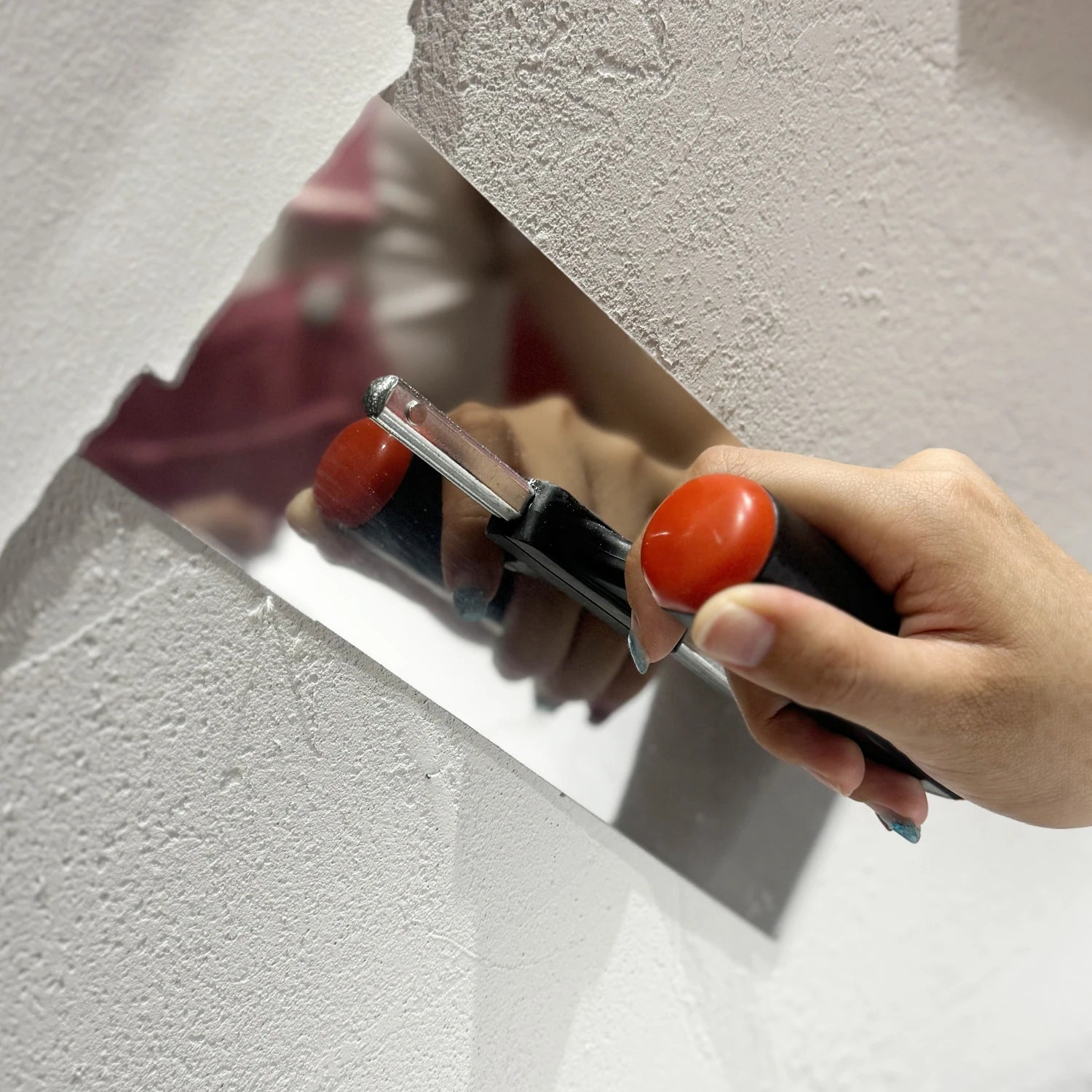 Cazzuola per intonaco senza chiodi Canna per cartongesso in cemento in acciaio inossidabile Raschiatura Costruzione Finitura Strumenti professionali per intonacare