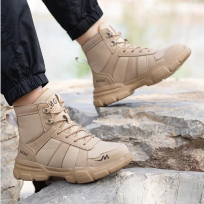 Stivali da lavoro Scarpe antinfortunistiche indistruttibili Scarpe con punta in acciaio Scarpe da ginnastica antiforatura Scarpe da lavoro antiscivolo da donna Stivali tattici maschili