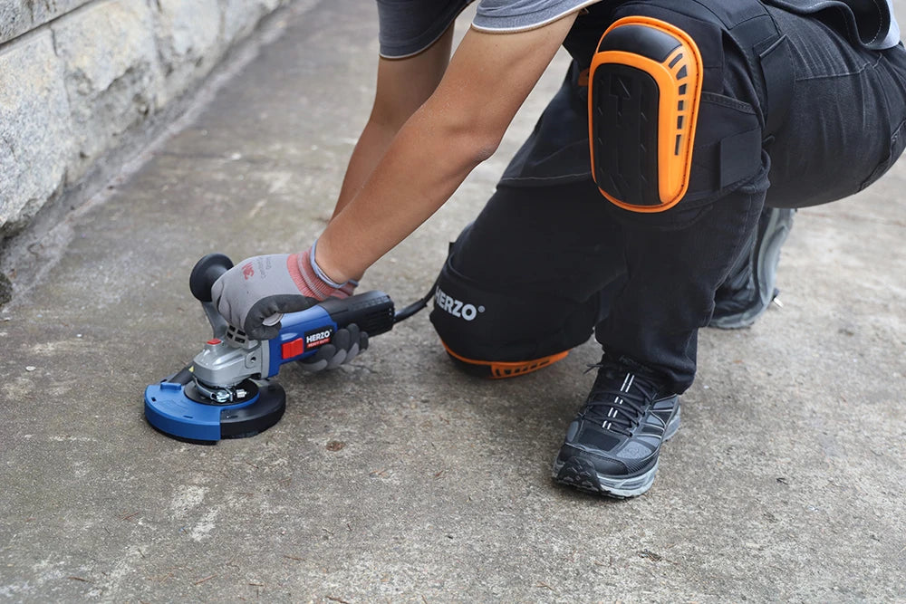 Ginocchiere HERZO per protezione resistente del ginocchio, comode lavori antiscivolo edili