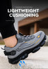 Pulsante rotante Nuove scarpe antinfortunistiche da uomo Scarpe da lavoro anti-smash anti-puntura Scarpe sportive da uomo di moda Stivali protettivi di sicurezza da uomo