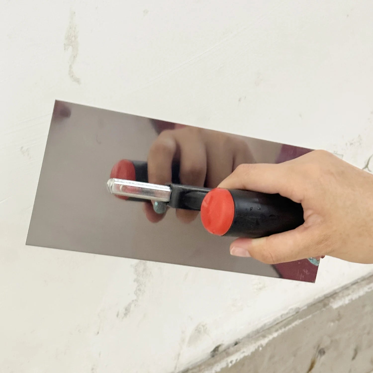 Cazzuola per intonaco senza chiodi Canna per cartongesso in cemento in acciaio inossidabile Raschiatura Costruzione Finitura Strumenti professionali per intonacare