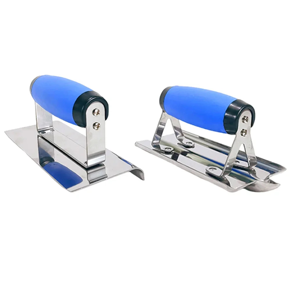 Cazzuola ad angolo interno/esterno in acciaio inossidabile Cazzuola con finitura liscia con manico ergonomico comfort TPR per strumenti per la pulizia delle pareti