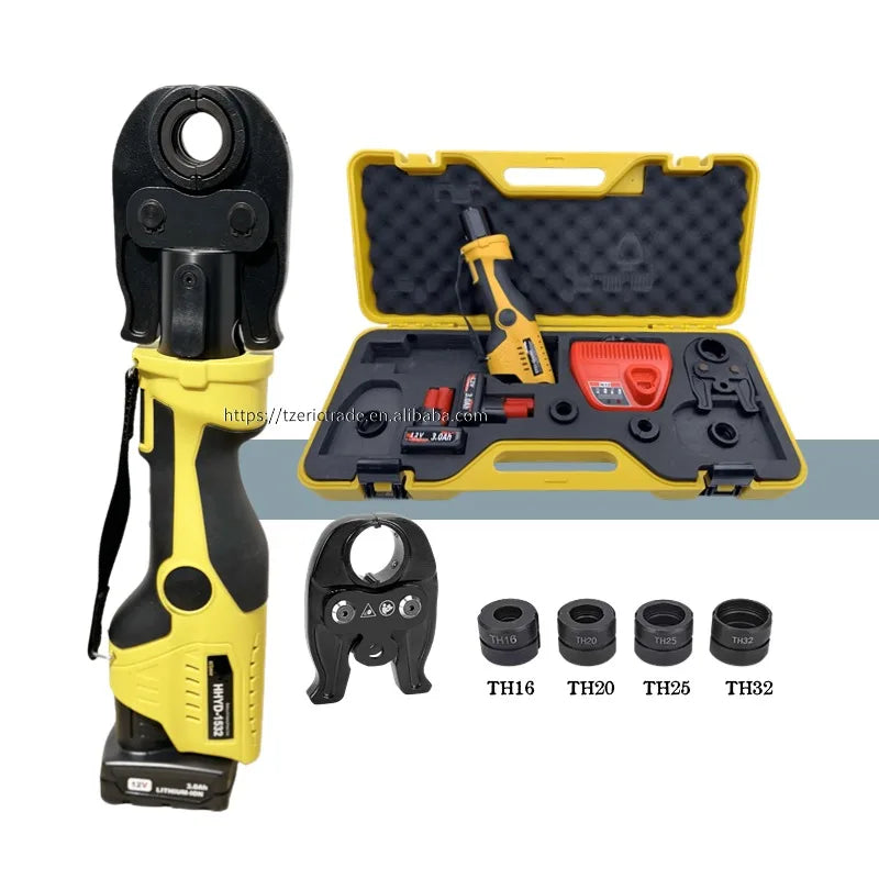 Idraulici a batteria Mascella industriale/fai da te TH/U 16 20 25 26 32mm Strumento di pressatura Pex multistrato Utensili elettrici HVAC alimentati a batteria