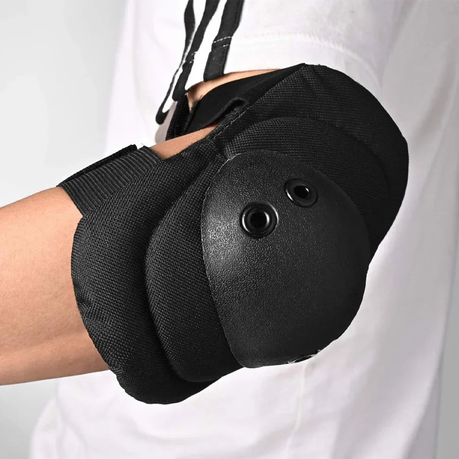 Set di gomitiere per ginocchiere tattiche militari, guscio esterno robusto, fodera interna confortevole, chiusura a scatto adatta per il ciclismo