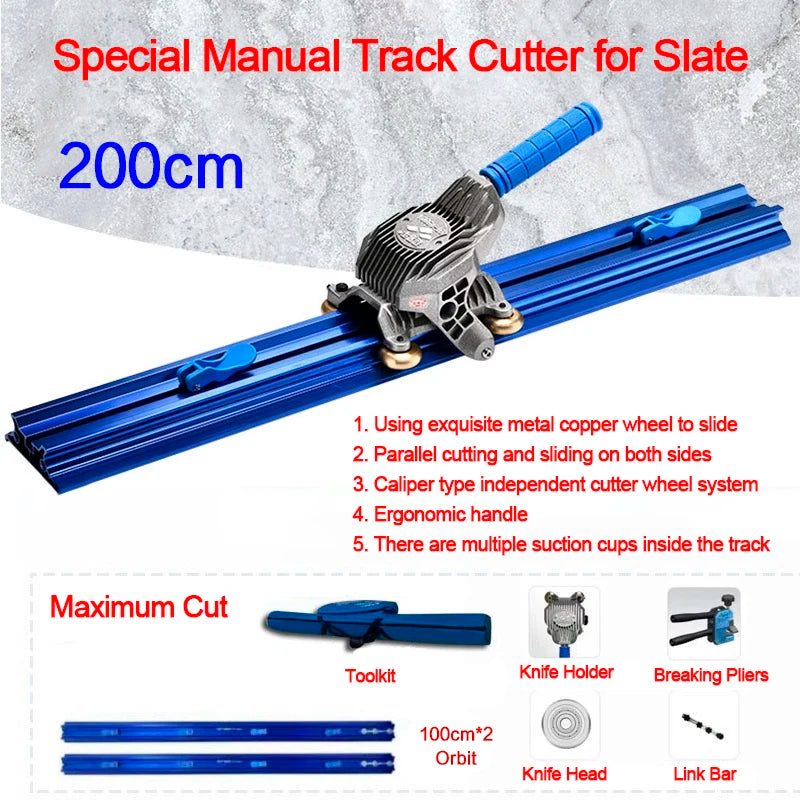 2025 ad alta precisione 2000/3000mm Rock Plate Track Knife piastrelle per pavimenti taglio speciale coltello manuale nuova macchina da taglio taglia piastrelle taglierino professionale fai da te utensili