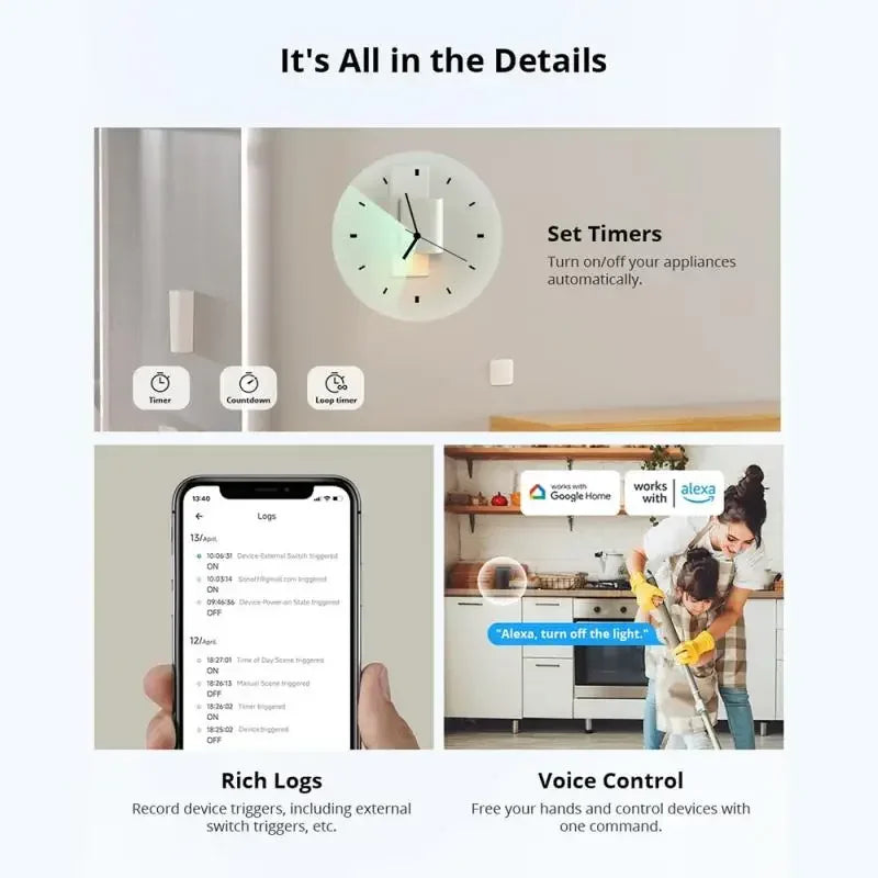 SONOFF MINI R4 Matter MINIR4M Matter Relè Sonoff Mini R4 Extreme Wifi Smart Switch Matter con Alexa Google Home Homekit