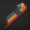 7 pezzi strumento esagonale bici MTB kit di strumenti di riparazione bici da strada bicicletta chiave esagonale colorata chiave di apertura a sfera piatta 1.5/2/2.5/3/4/5/6mm