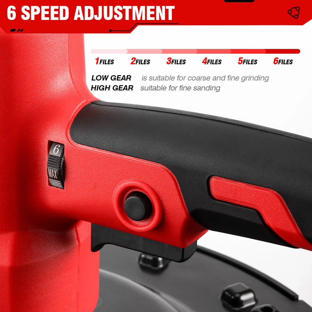 ONEVAN Brushless 380MM Levigatrice per cartongesso Levigatrice da parete Levigatrice da parete a velocità variabile Lucidatrice da muro per utensili elettrici 21V 18V