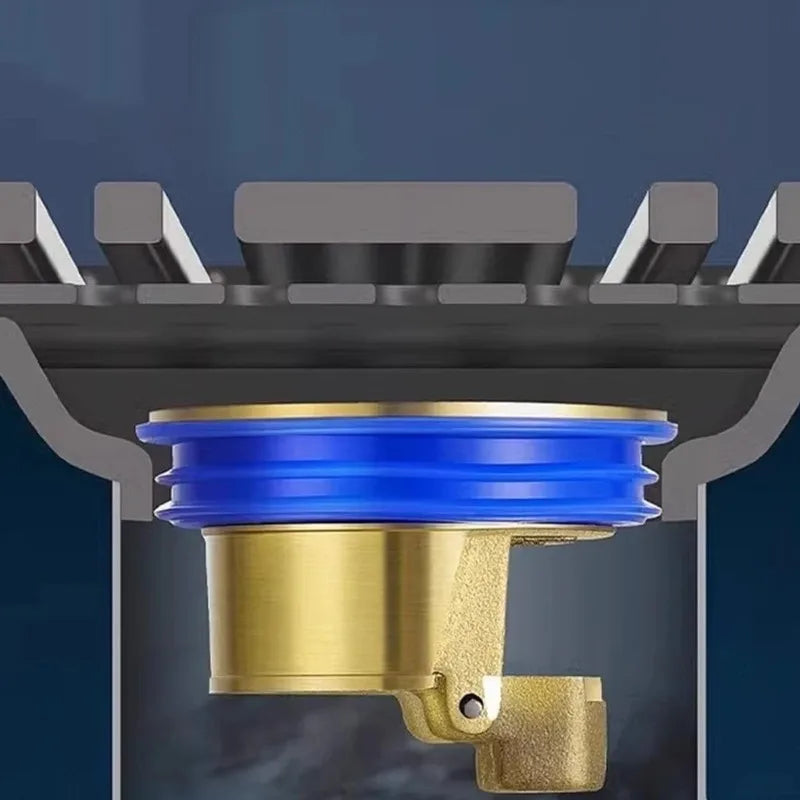 Coperchio per scarico a pavimento del bagno Tappo filtro per lavandino di drenaggio efficiente con prevenzione del riflusso Installazione semplice per WC con doccia