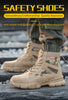 Scarpe da ginnastica Scarpe indistruttibili Scarpe antinfortunistiche da lavoro con puntale in acciaio Scarpe protettive di sicurezza maschili a prova di foratura Stivali tattici