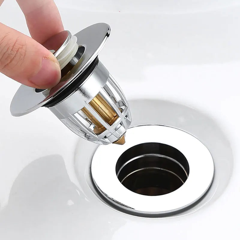 Tappo per lavabo da bagno universale filtro accessori per la cucina lavabo antiintasamento lavello Pop-up filtro per doccia scarico raccoglitore per capelli