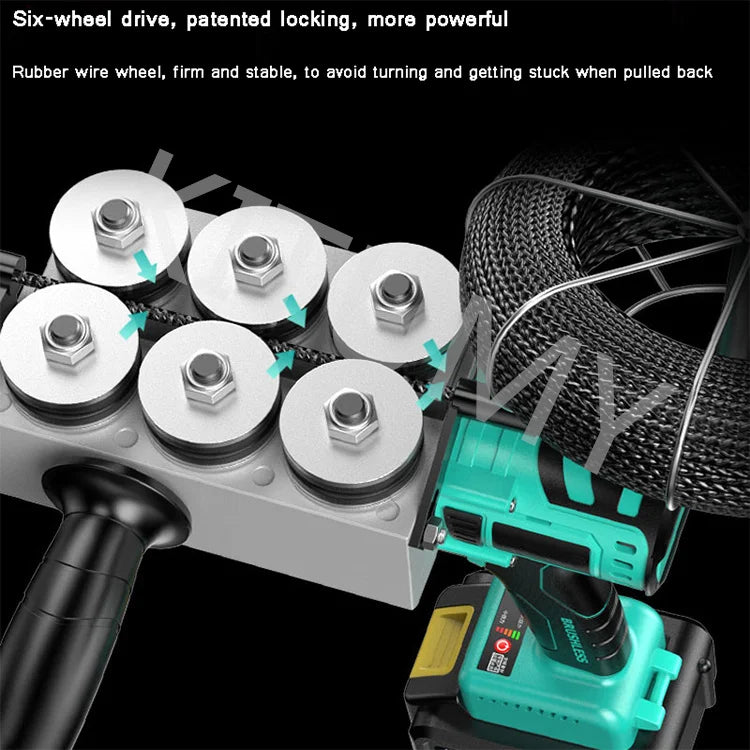 Filettatrice elettrica automatica del cavo della batteria al litio artefatto idraulico estrattore per cavi filettatrice per tubi