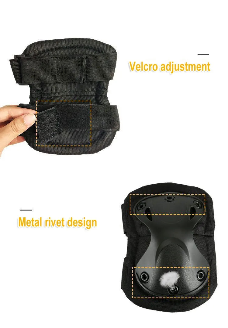 Ginocchiera tattica mimetica unisex Gomitiere Protezione per ginocchio per uomo Donna Sport all'aria aperta Lavoro Caccia Pattinaggio Attrezzatura di sicurezza Ginocchiera