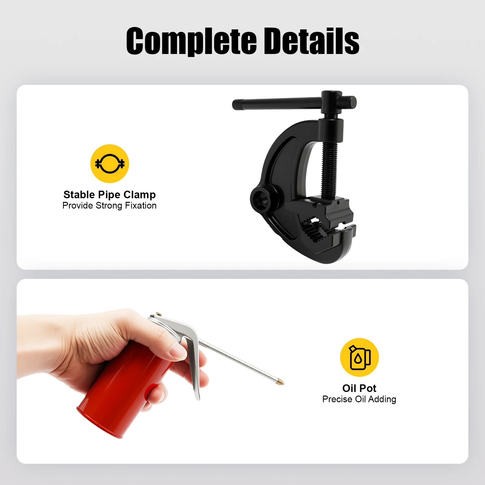 Infila tubi da 2300 W ad alta potenza di livello industriale, scatola di immagazzinaggio portatile per taglio e infilatura di tubi professionali in costruzione