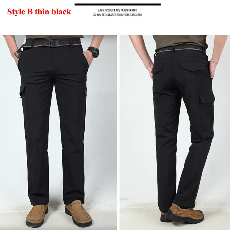 Pantaloni cargo tattici da uomo Pantaloni mimetici militari da combattimento SWAT impermeabili da esterno Pantaloni da lavoro maschili multitasche casual