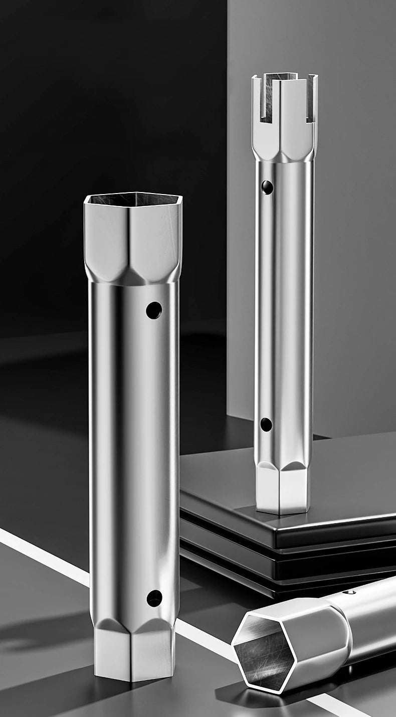 Chiave a bussola per valvola del rubinetto Chiave a bussola per asta di anodo idraulico 23-27mm 34-40mm Chiave tubolare a doppia estremità Chiave per installazione rubinetto