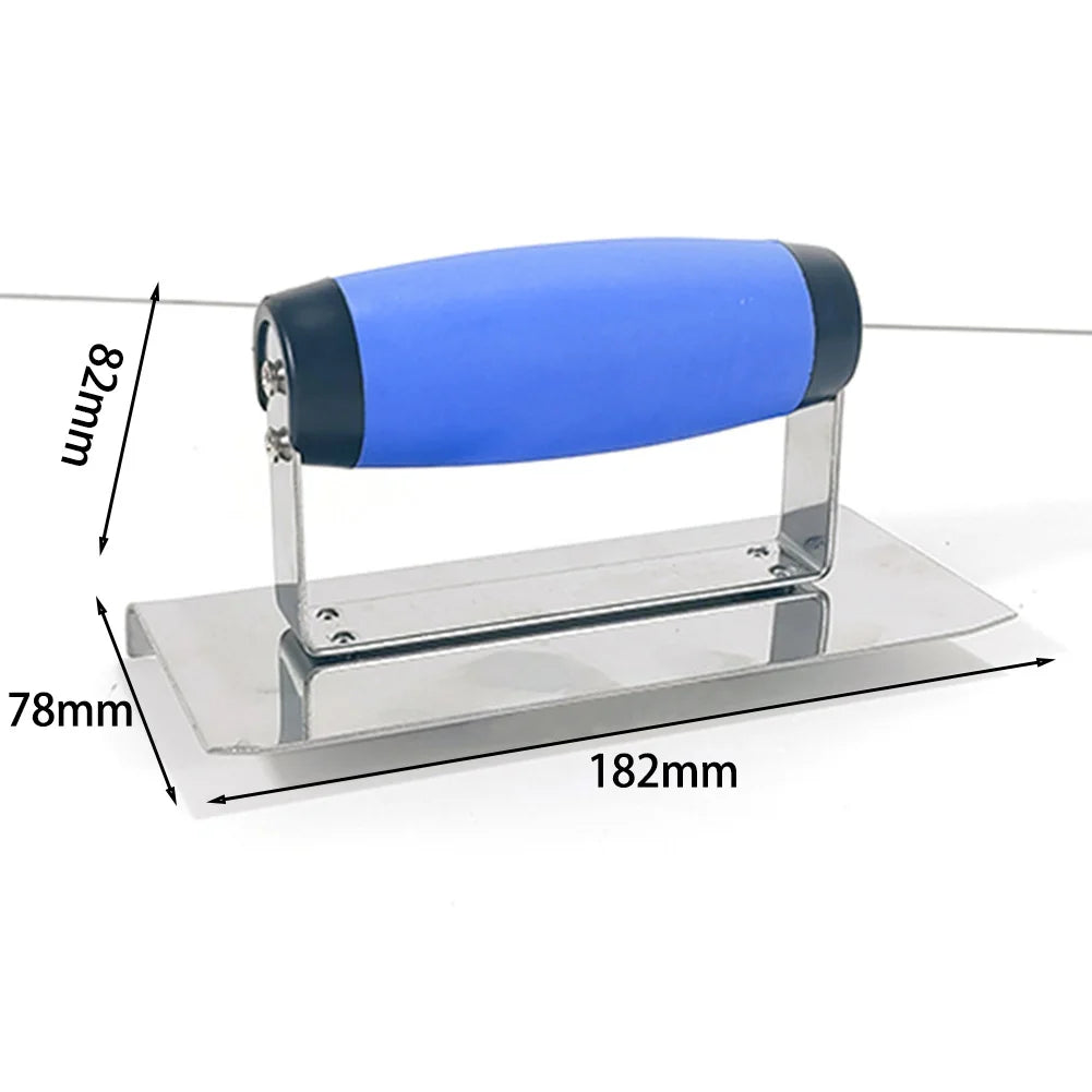 Cazzuola ad angolo interno/esterno in acciaio inossidabile Cazzuola con finitura liscia con manico ergonomico comfort TPR per strumenti per la pulizia delle pareti