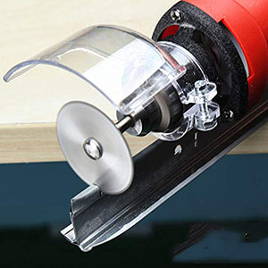 Lame per sega per trapano rotante da 6 pezzi, lame da taglio per ruota a disco per sega in acciaio con mandrino a codolo cilindrico da 1/8 "per utensile rotante per trapani Dremel