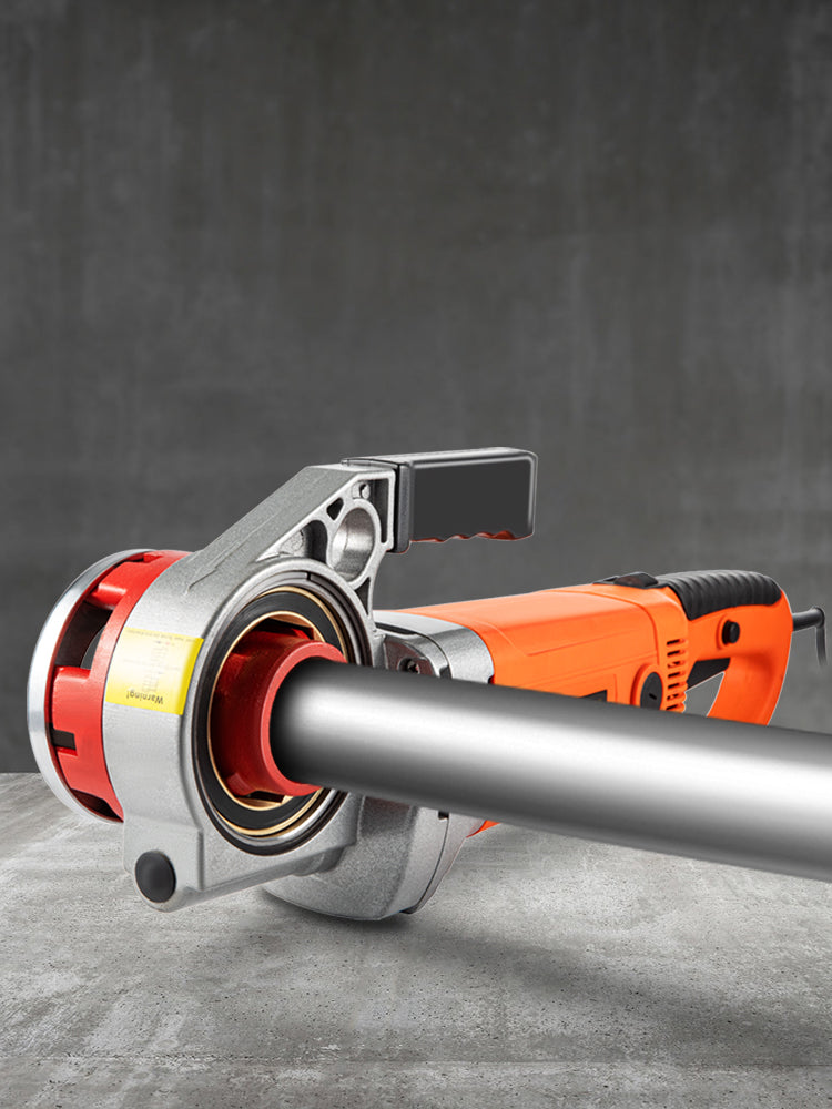 SucceBuy 2300W Infila tubi elettrici Palmare per uso domestico Macchina per manicotti per tubi in ferro zincato Strumento di filettatura industriale con 6 matrici