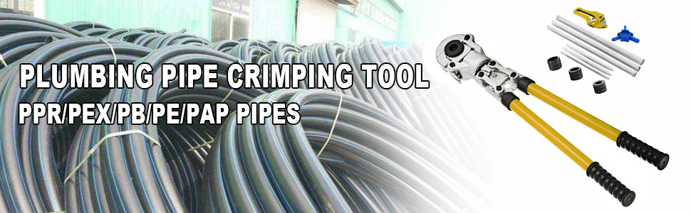 SucceBuy Pinza per crimpare tubi idraulici Utensili per crimpare manuali con molla di torsione e ganasce TH 16-32 mm per tubi in plastica di alluminio PEX