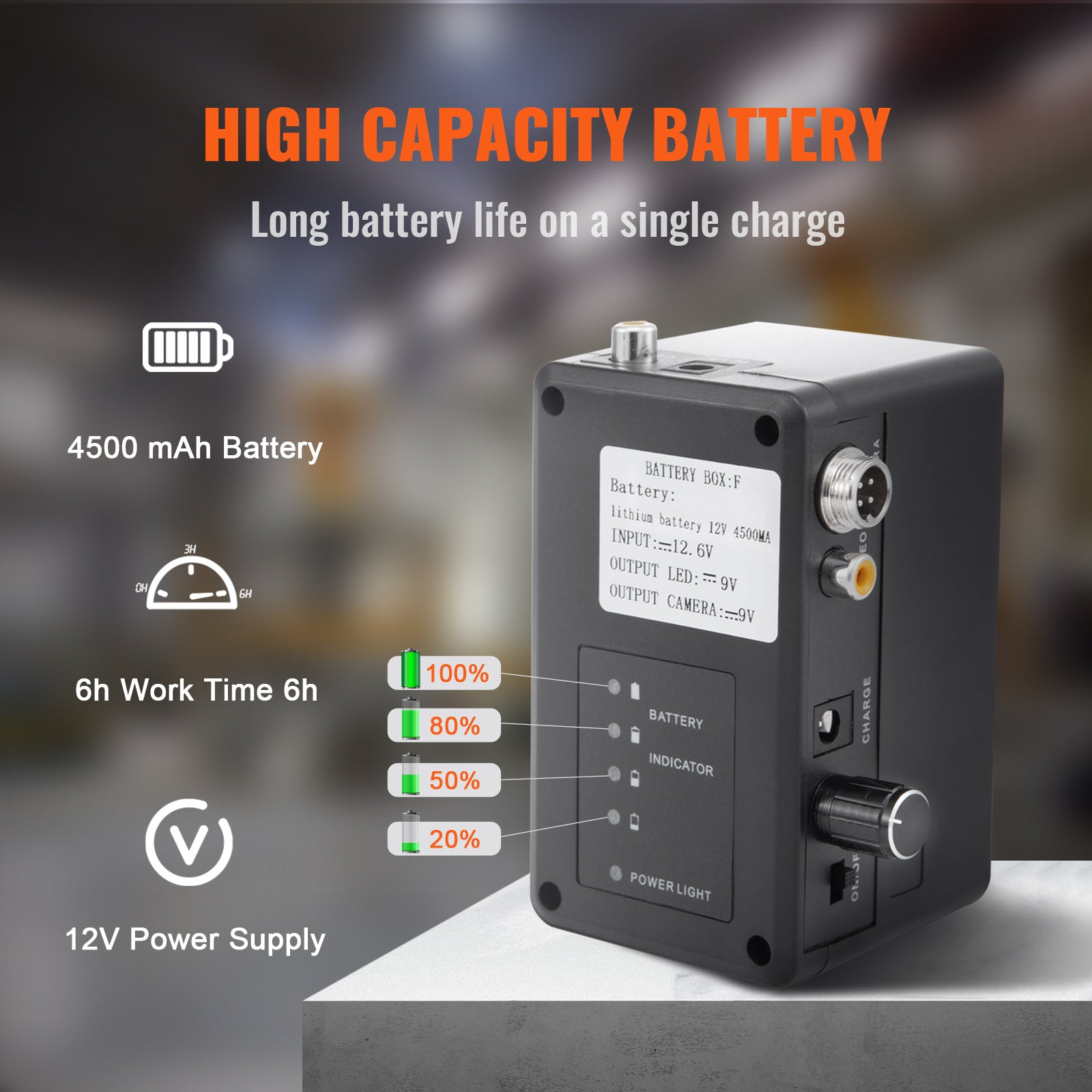 SucceBuy Telecamera per fognature con localizzatore 512 Hz Telecamera per ispezione condutture IP68 da 9" con funzione DVR con 12 LED regolabili e scheda SD da 16 GB