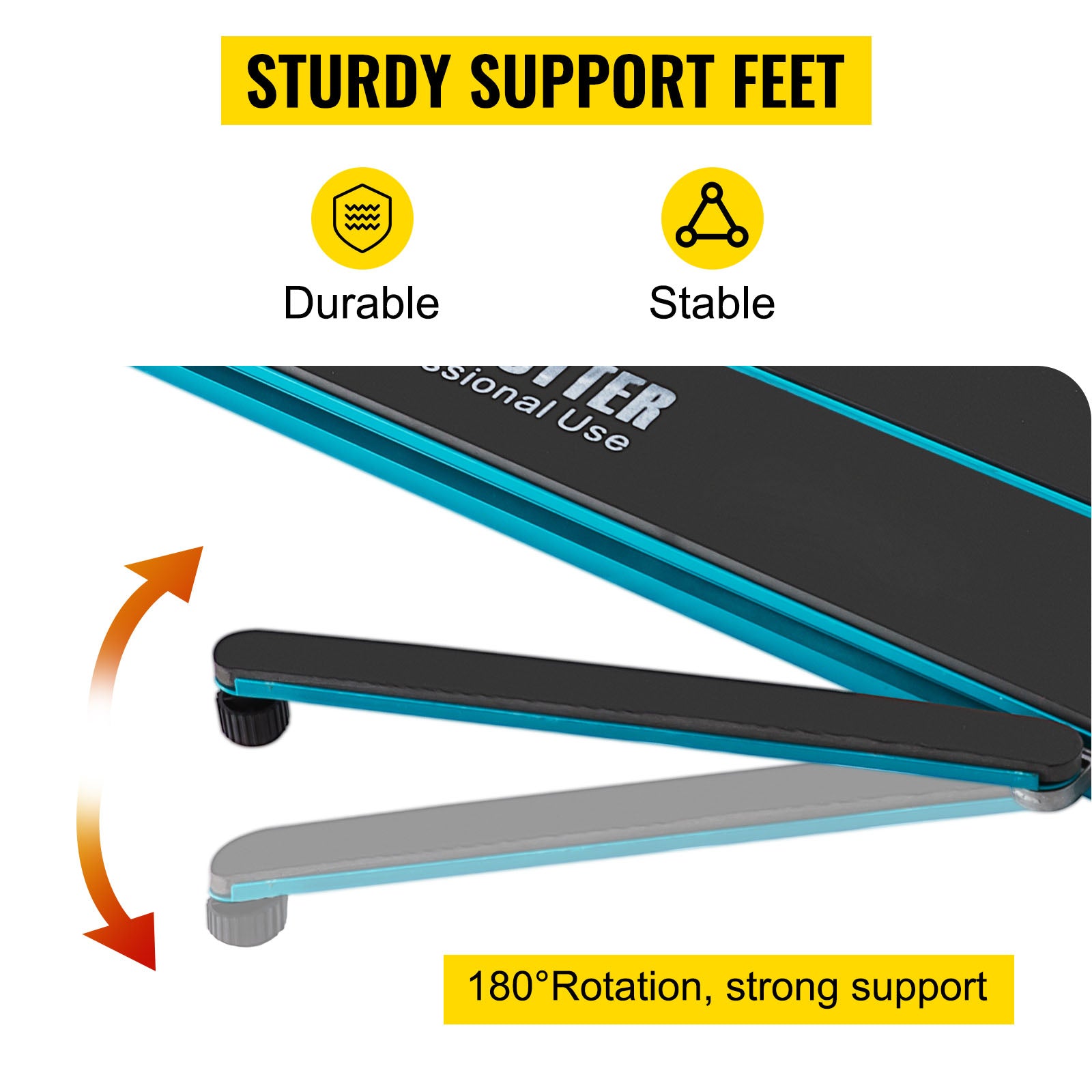 SucceBuy Tagliapiastrelle Utensili manuali per tagliare piastrelle da 48 pollici con binario singolo e staffe doppie Tappo da 3/5 pollici con guida laser precisa