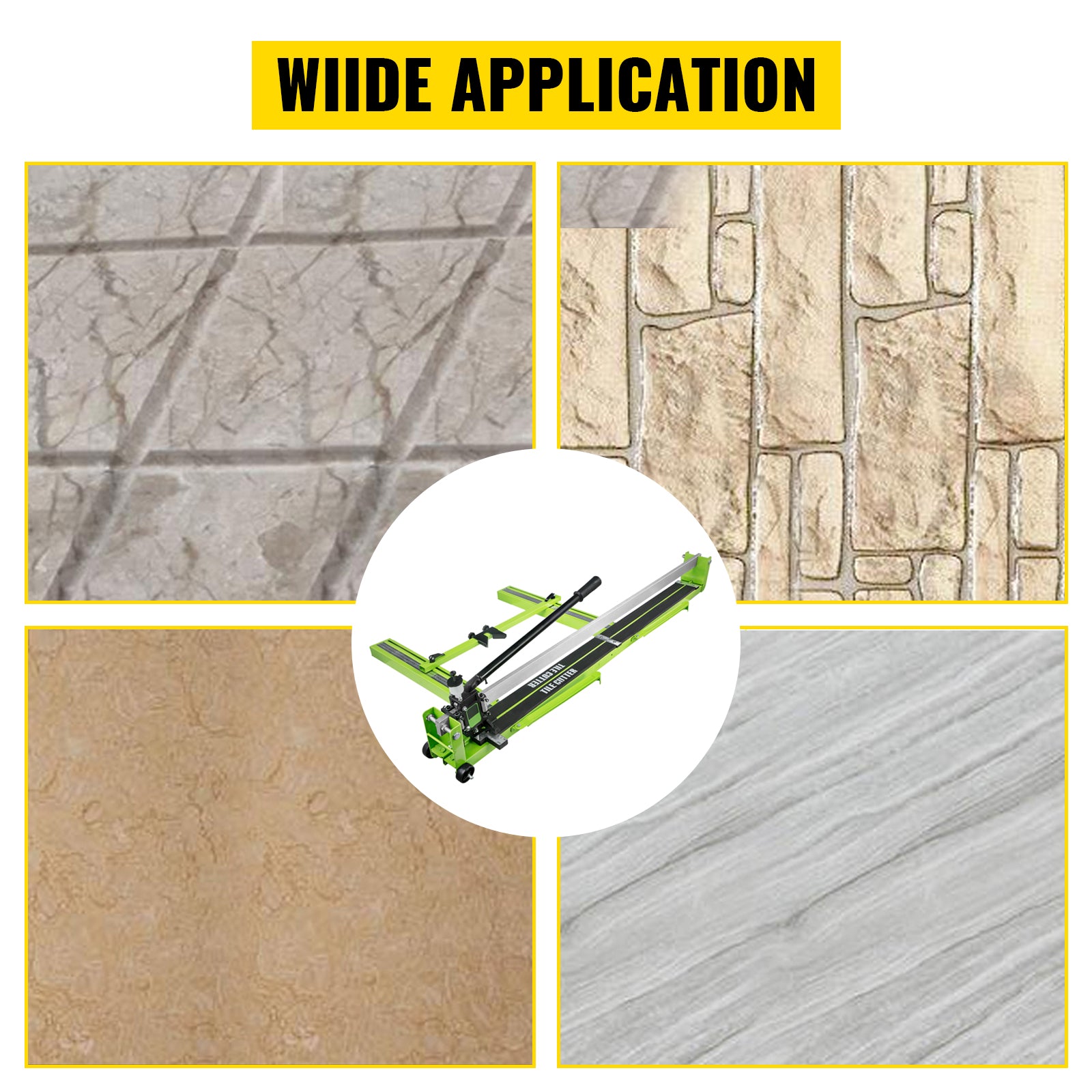 VEVOR Tagliapiastrelle Manuale 120cm 47 Pollici Tagliapiastrelle in Ceramica Taglia Piastrelle Manuale in Acciaio