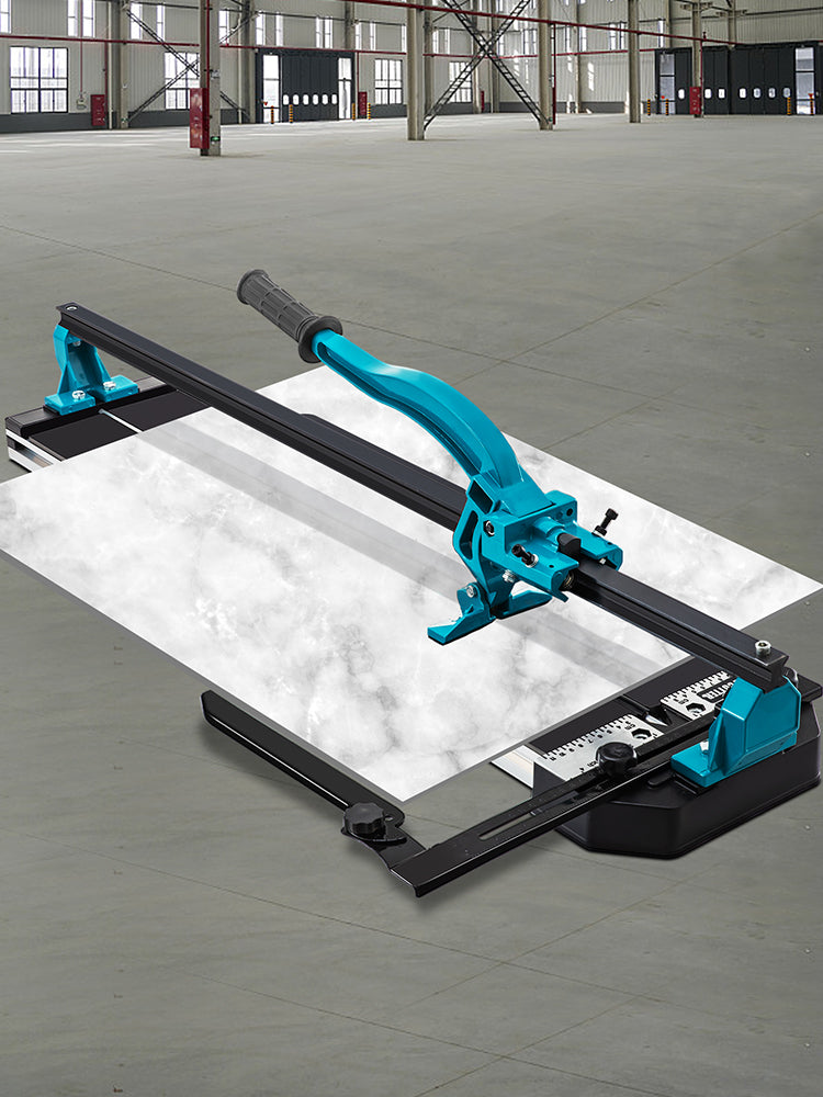 SucceBuy Tagliapiastrelle Utensili manuali per tagliare piastrelle da 48 pollici con binario singolo e staffe doppie Tappo da 3/5 pollici con guida laser precisa