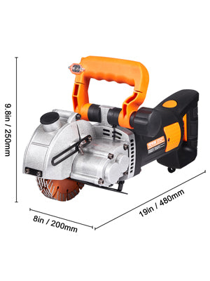 SucceBuy 4800W Parete Chaser Calcestruzzo Mattoni Taglierina 5000RPM Elettrico Senza Soluzione di Continuità Slotter 133mm Lame per Sega Circolare Utensili Elettrici